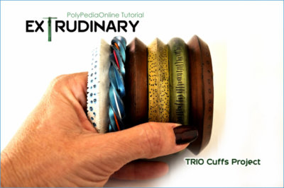 polymer clay extruder tutorial trio cuffs