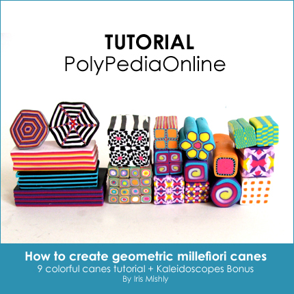 Polymer Clay Millefiori Cane Tutorial - Geometric Canes (eBook)