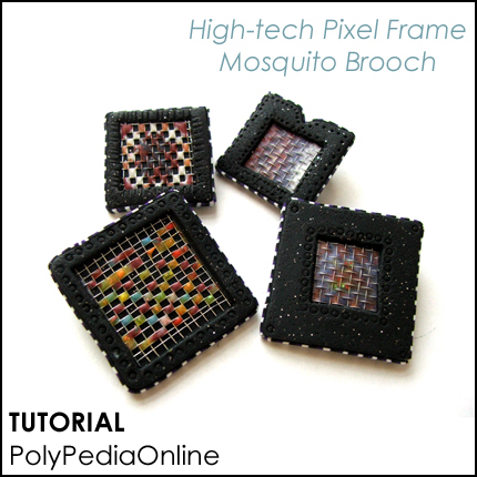 Polymer Clay Mosquito Technique Tutorial - Pixel Beads (eBook+Video)