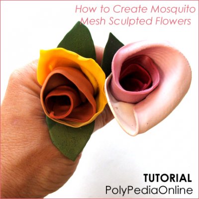 Polymer Clay Mosquito Technique Tutorial - Flowers (eBook+Video)