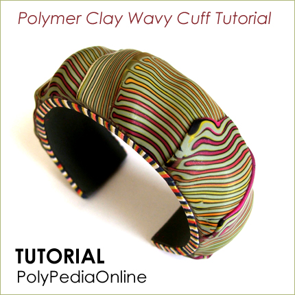 Polymer Clay Wavy Hollow Cuffs Tutorial - 3 Projects (eBook)