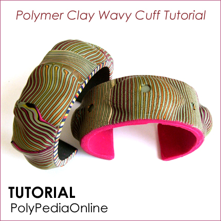 Polymer Clay Wavy Hollow Cuffs Tutorial - 3 Projects (eBook)