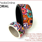 Polymer Clay Millefiori Flowers Bracelet and Napkin Holder Tutorial (eBook+Video)