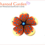 Polymer Clay Rain Drops Fantasy Millefiori Flower, Petal, Leaf Cane Tutorial (eBook+Video)