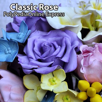 Flower Academy Polymer Clay Flowers Tutorial - Classic Rose (eBook+Video)