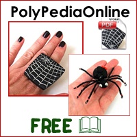 free polymer clay tutorial halloween spider