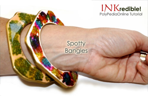 INKredible Alcohol Inks Polymer Clay Tutorial - Spotty Bangles (eBook+Video)