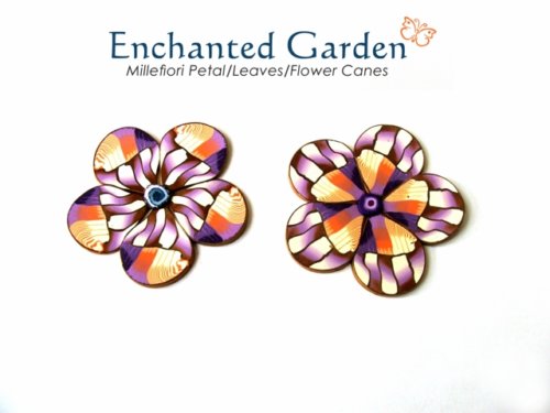 Polymer Clay Twins 2-in-1 Fantasy Millefiori Flower, Petal, Leaf Cane Tutorial (eBook+Video)