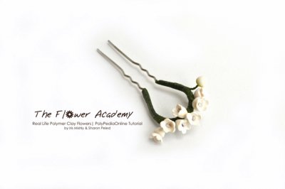 Flower Academy Polymer Clay Flowers Tutorial - Lily of The Valley Flower