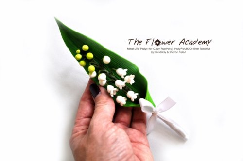 Flower Academy Polymer Clay Flowers Tutorial - Lily of The Valley Flower