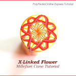 Polymer Clay X-Linked Millefiori Flower Cane Tutorial (eBook+Video)
