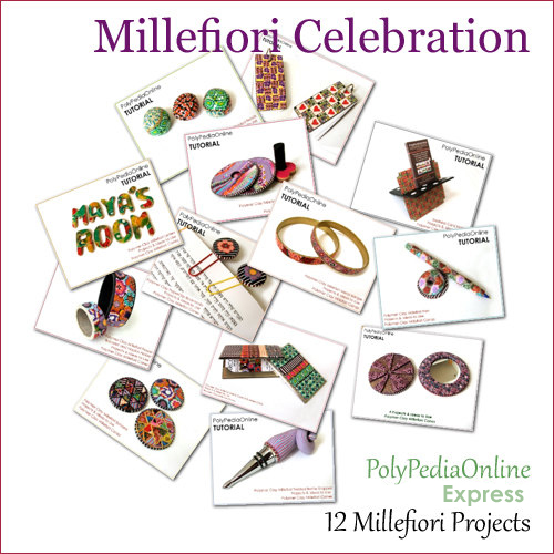 The Complete Millefiori Final Products Tutorials - 12 Projects, 3 Videos (eBooks+Videos+CD)