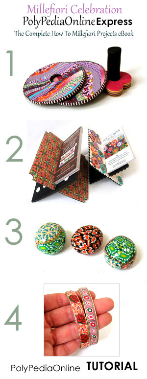 The Complete Millefiori Final Products Tutorials - 12 Projects, 3 Videos (eBooks+Videos+CD)