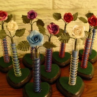 polymer clay flowers