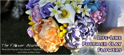 The Complete Flower Academy – How To Create 26 Polymer Clay Flowers Master Class Tutorial (eBooks+Videos)