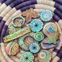 polymer clay beads