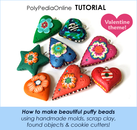 Polymer Clay Make Your Molds - Puffy Beads Tutorial (eBook)