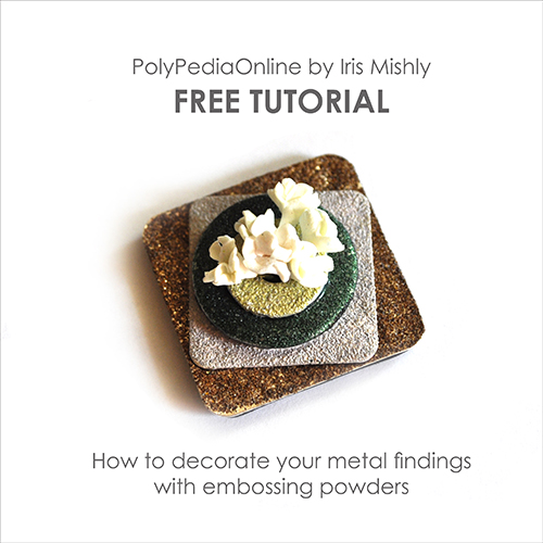 free faux enameling polymer clay embossing powders