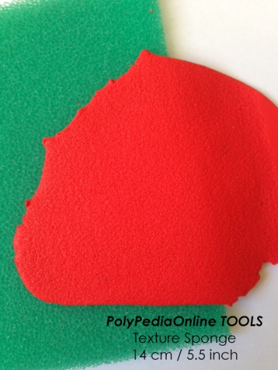 Green Texturing Sponge - Texture your polymer clay