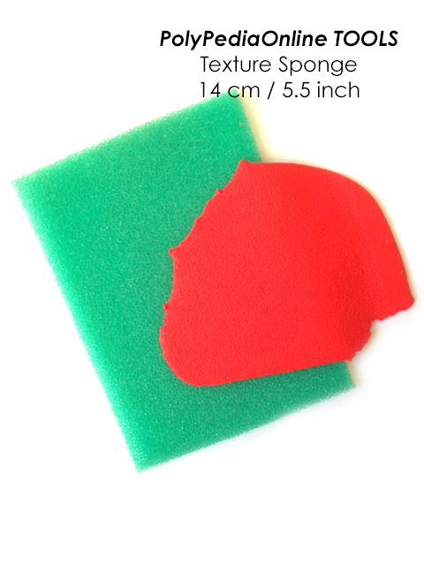 Green Texturing Sponge - Texture your polymer clay