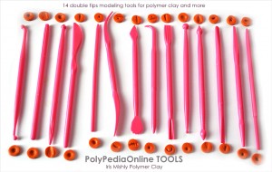 FREE SHIPPING! The Complete Polymer Clay Modelling Tools Set - 14 (28) Double Sided Tools for Sculpturing and Designing