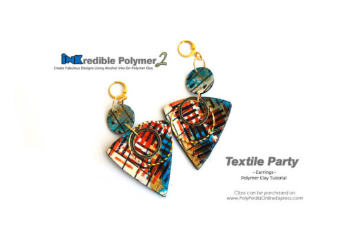 polymer clay tutorial video alcohol ink earrings
