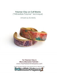 polymer clay tutorial ink cuff