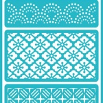 adhesive stencil geometric