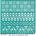 geometric adhesive stencil
