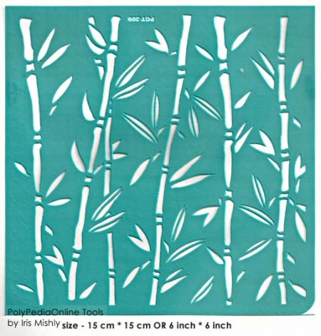 branch leave adhesive stencil