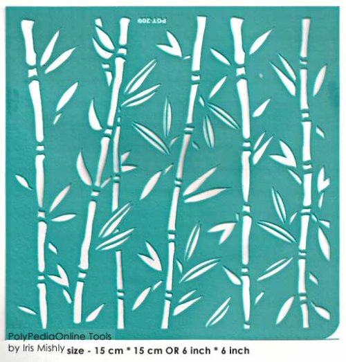 branch leave adhesive stencil