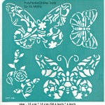 butterfly adhesive stencil