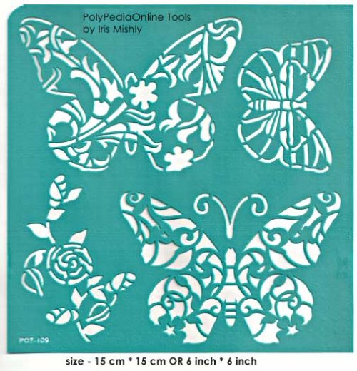butterfly adhesive stencil