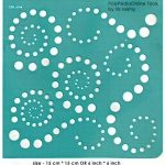 circles adhesive stencil