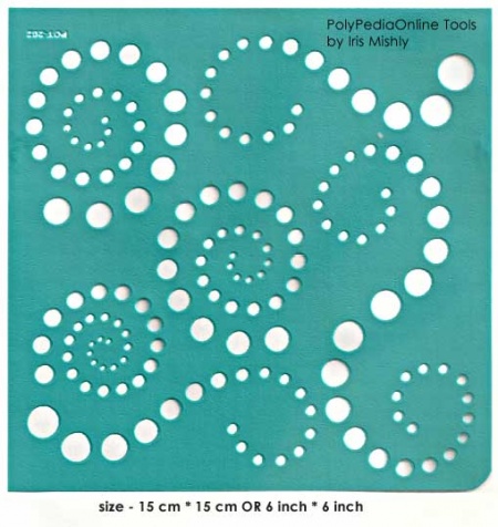 circles adhesive stencil