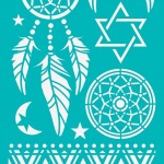 adhesive stencil star of david