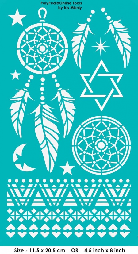 adhesive stencil star of david