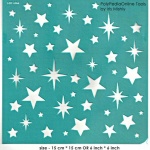 4th july stars adhesive stencil