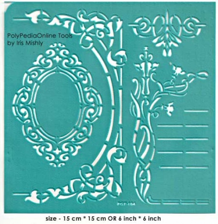 mirror frame adhesive stencil