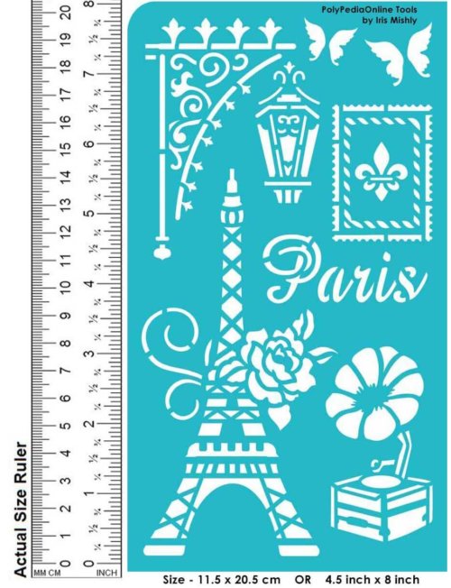 adhesive stencil for polymer clay paris