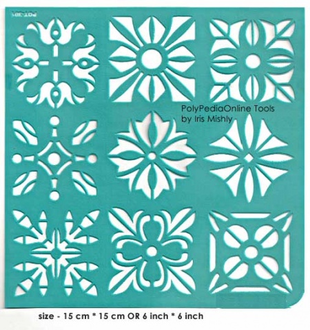 kaleidoscope adhesive stencil