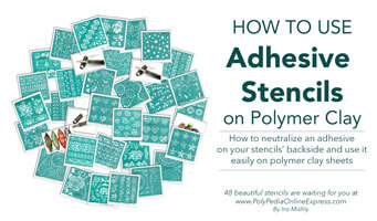 polymer clay tutorial stencils