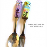 polymer-clay-with-children-summer-camp-utensils2