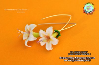 polymer clay flower tutorial jasmine