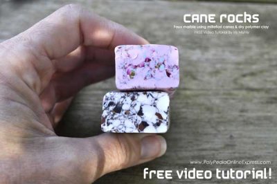 marble imitation polymer clay tutorial