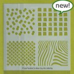 circles squares stencil decoration diy template