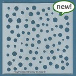 dots circle round stencil wall decoration pattern