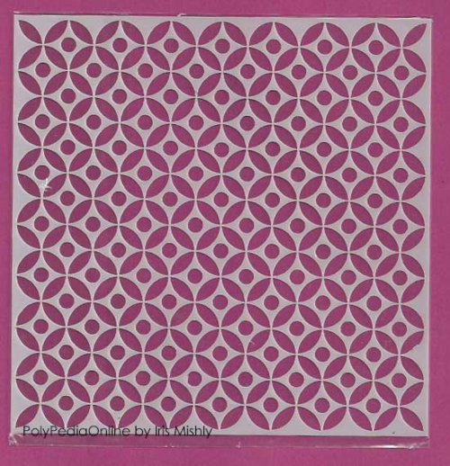 circle square pattern stencil template DIY