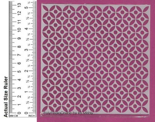 circle square pattern stencil template DIY