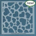 hearts stencil diy wall decoration template